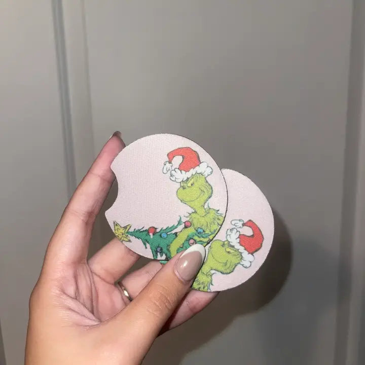 Grinch Car Coasters